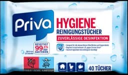 Hygiene Reinigungstücher von PRIVA