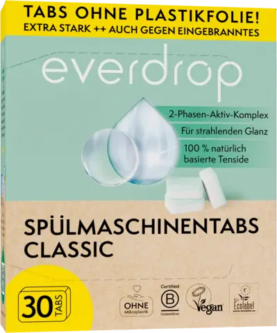 Spülmaschinentabs Classic von EVERDROP