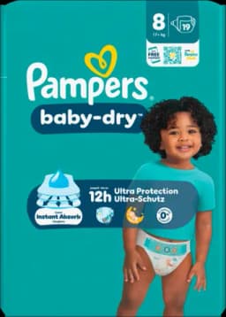 Baby Dry Windeln Extra Large Single Pack 17+kg Gr.8 von PAMPERS