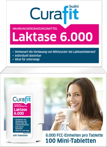 Laktase Tabletten 6000 von CURAFIT