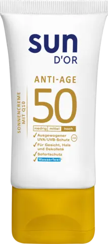 Anti Age Sonnencreme mit Q10 LSF 50 von SUN D'OR