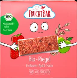 Bio Riegel Erdbeer Apfel Hafer ab 12 Monaten von FRUCHTBAR