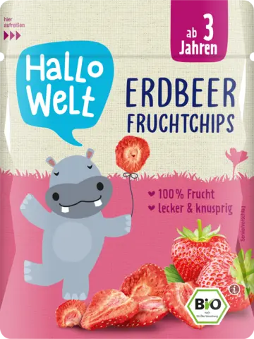 Bio Hallo W.Erdbeersch.get.12g von HALLO WELT