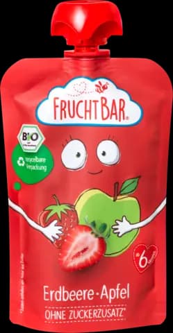 Bio Quetschie Erdbeere, Apfel ab 6 Monaten von FRUCHTBAR