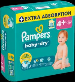 Baby Dry Windeln Maxi Plus 10-15kg Single Pack Gr.4+ von PAMPERS