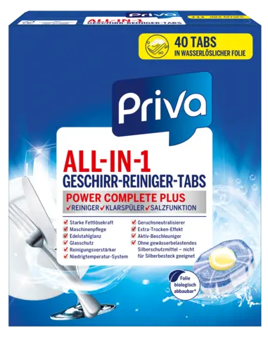 All-in-One Geschirrreiniger Tabs von PRIVA