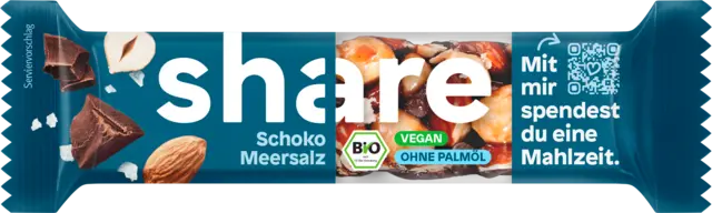 Bio Nussriegel Schoko & Meersalz von SHARE