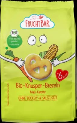 Bio Knusper-Brezeln Mais Karotte ab 6. Monaten von FRUCHTBAR