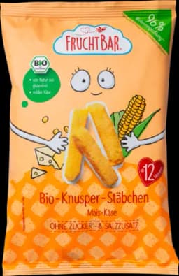 Bio Knusper-Stäbchen Mais-Käse von FRUCHTBAR