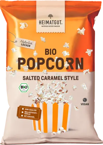 Bio Popcorn Salted Caramel Style von HEIMATGUT