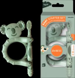 Kids Baby Starter-Set Zahnbürste und Beißring 2-teilig von DR.BEST