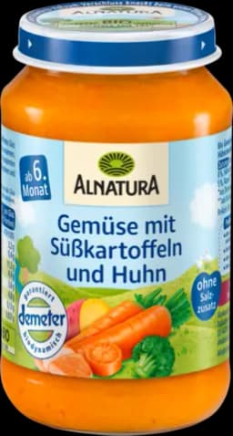 Demeter Gemüse mit Süßkartoffeln und Huhn ab 6. Monat von ALNATURA