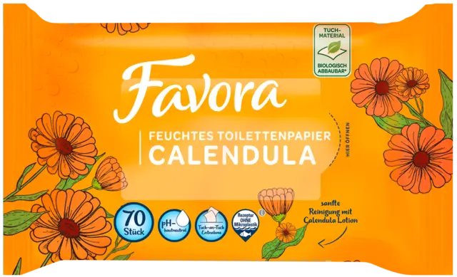 Feuchtes Toilettenpapier Calendula von FAVORA