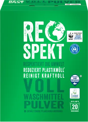 Vollwaschmittel Pulver, 20 WL von RESPEKT