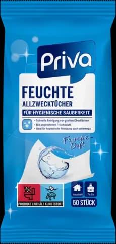 Feuchte Allzwecktücher Fresh von PRIVA