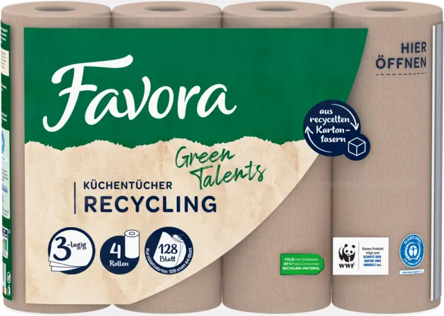 Küchentücher Recycling 3lg (Green Talents) von FAVORA