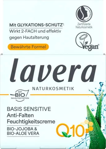Basis Sensitiv Anti-Falten Feuchtigkeitscreme Q10 von LAVERA