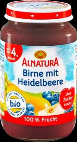 Bio Birne mit Heidelbeere von ALNATURA