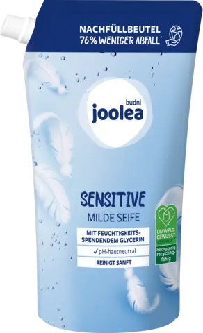 Milde Seife Sensitive Nachfüllbeutel von JOOLEA