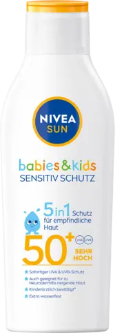 Kids Sensitiv Schutz & Pflege LSF50 von NIVEA