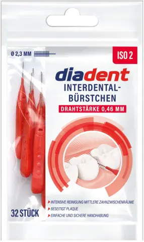 Interdentalbürstchen ISO 2 von DIADENT