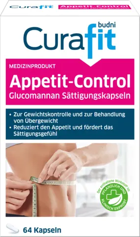 Appetit-Control Glucomannan Sättigungskapseln von CURAFIT