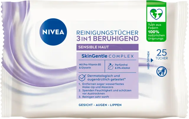 Reinigungstücher 3 in 1 Beruhigend von NIVEA