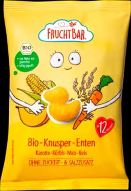 Bio Knusper-Enten Karotte, Kürbis, Mais & Reis von FRUCHTBAR
