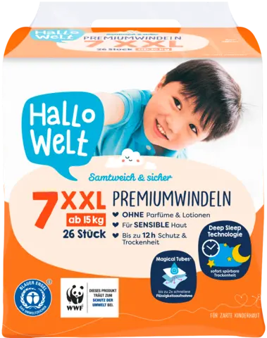 Windel Gr. 7 XXL von HALLO WELT