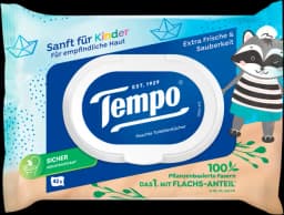 Sanft für Kinder feuchtes Toilettenpapier von TEMPO