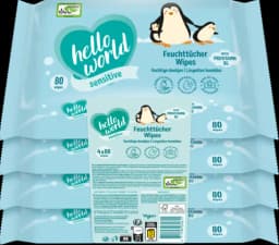 Feuchttücher Sensitiv von HELLO WORLD