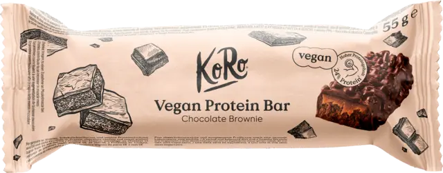 Veganer Protein Riegel Schokolade Brownie von KORO