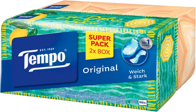 Taschentücher Duo-Box von TEMPO