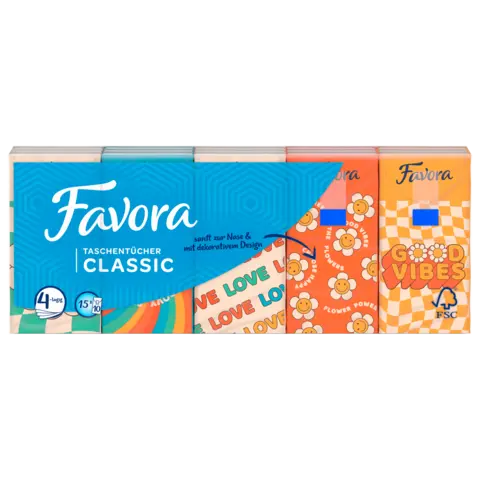 Taschentücher Classic 4lg von FAVORA