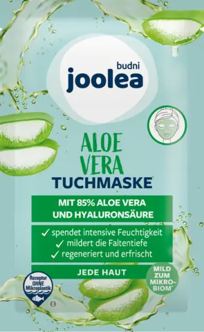 Aloe vera Tuchmaske von JOOLEA