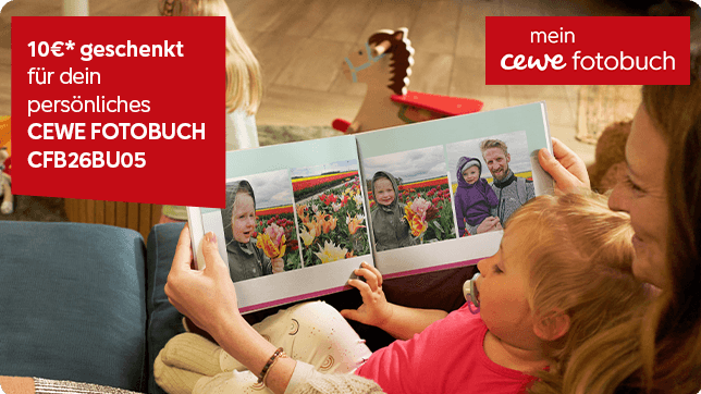 10€ geschenkt für dein cewe fotobuch