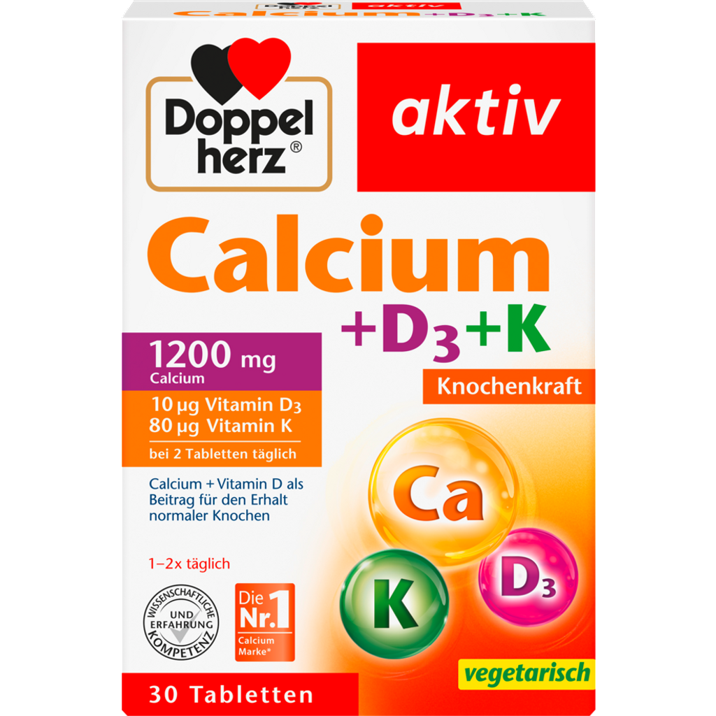 Calcium 1200mg+Vitamin D3 30 Tabletten