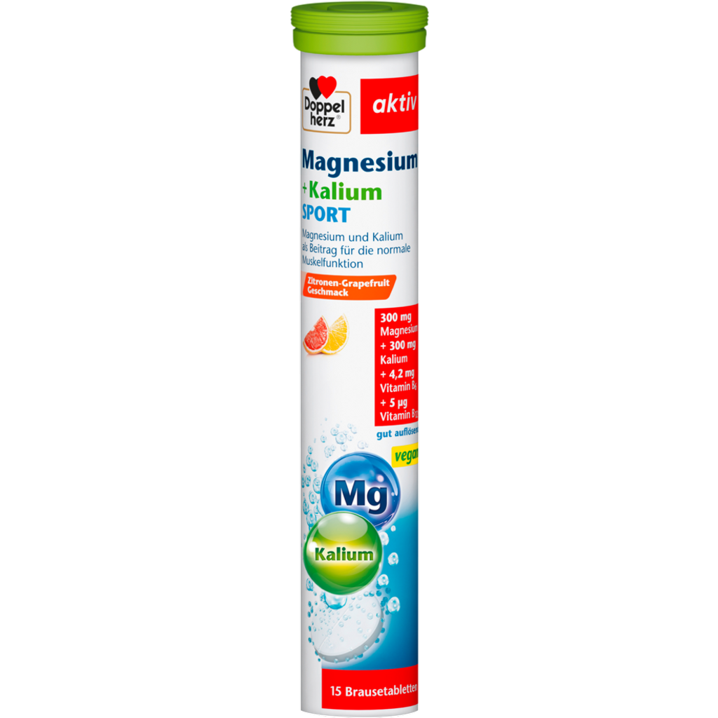 Magnesium + Kalium, Sport, 15 Stück