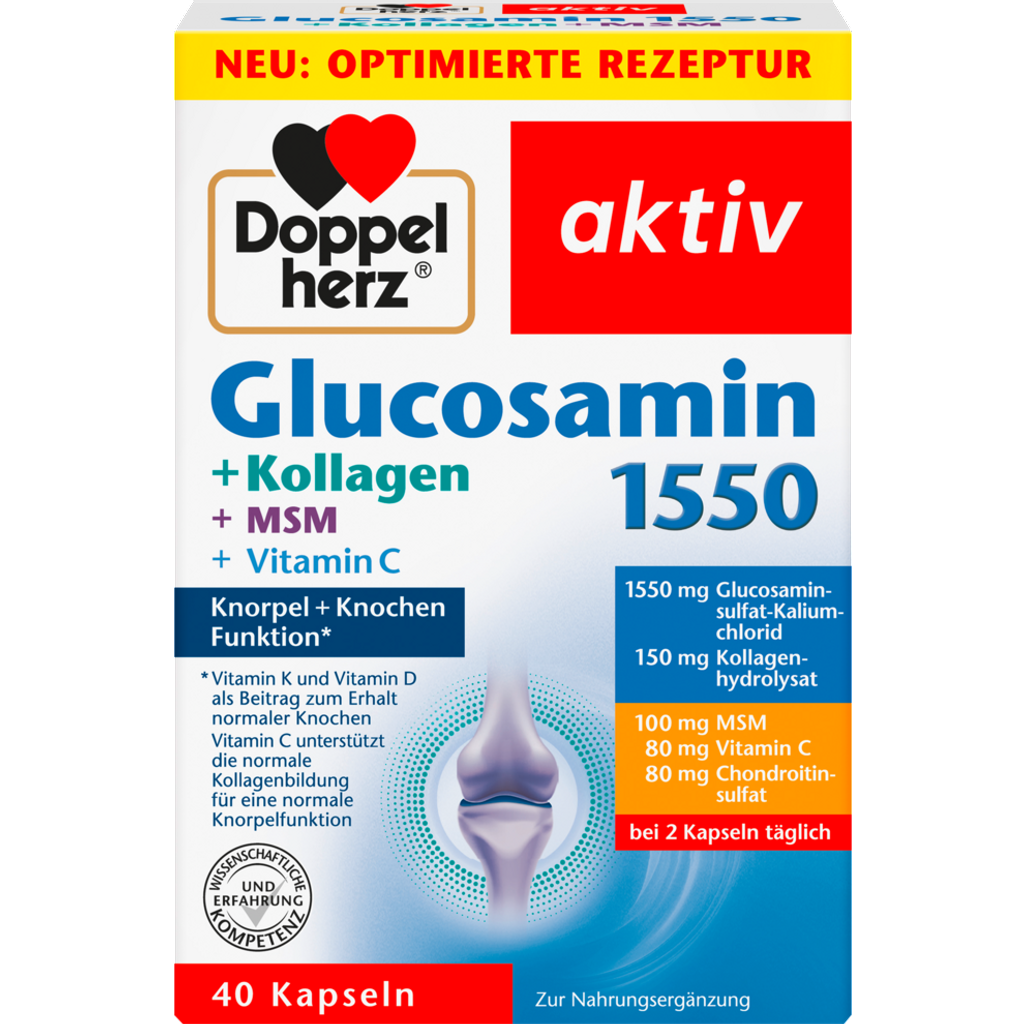 Glucosamin 1550+Kollagen+MSM 40Kapseln