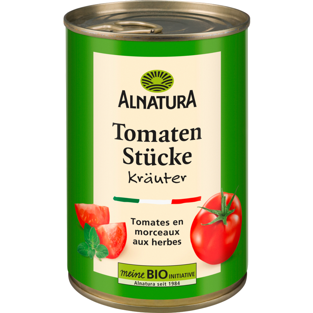 Tomatenstücke Kräuter