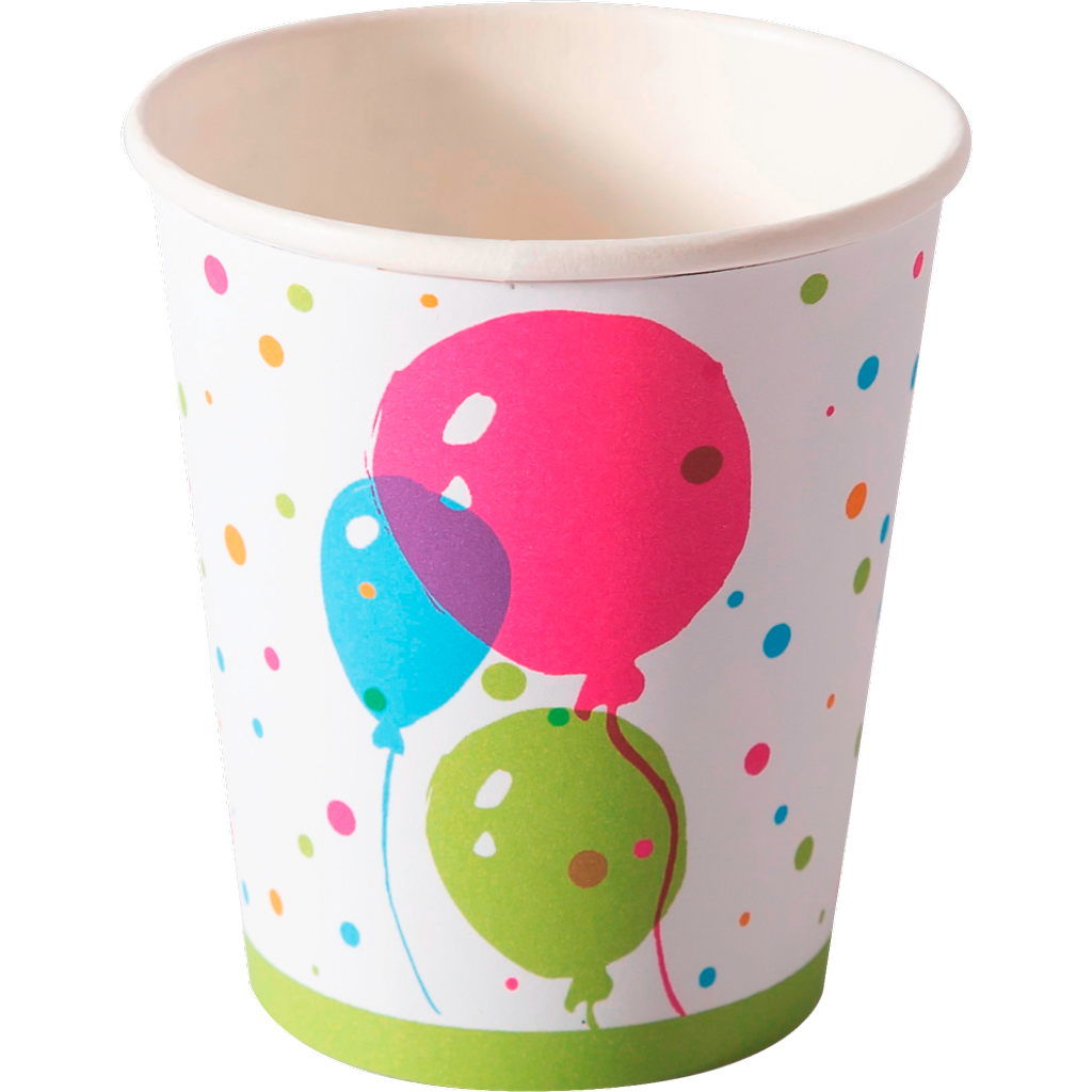 Paper+Design Pappbecher Splash Balloons 20cl 10ST