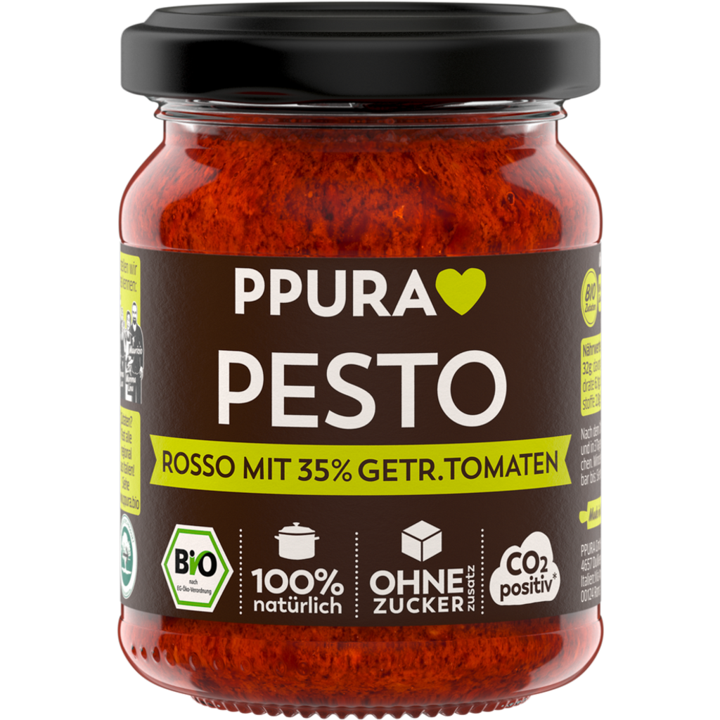 BIO Pesto Rosso mit 35% getrockneten Tomaten