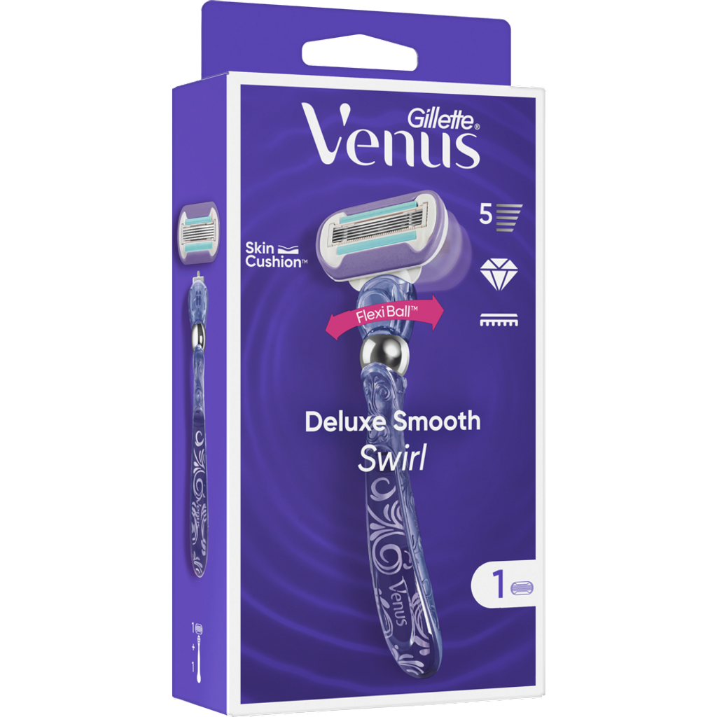 Venus Deluxe Smooth Swirl Rasierapparat mit 1 Klinge