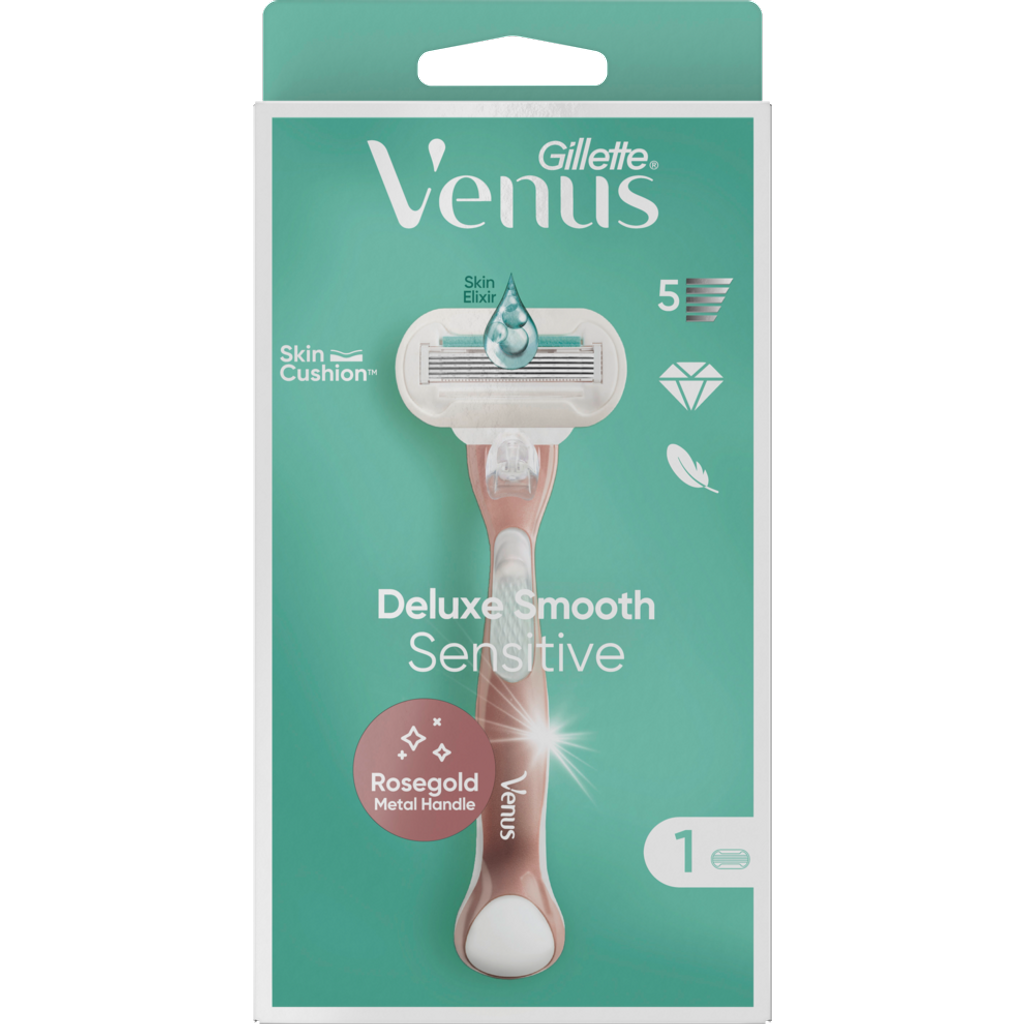 Venus Deluxe Smooth Sensitive Rosegold Rasierapparat mit 1 Klinge