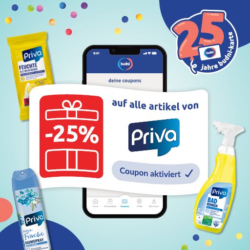 25 % rabatt auf priva